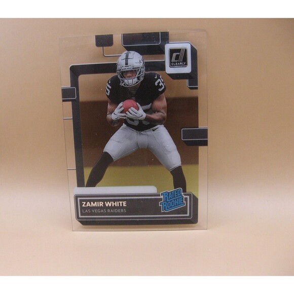 2022 Panini Donruss Clearly Card #84 Zamir White Raiders Rated Rookie - Picture 1 of 2